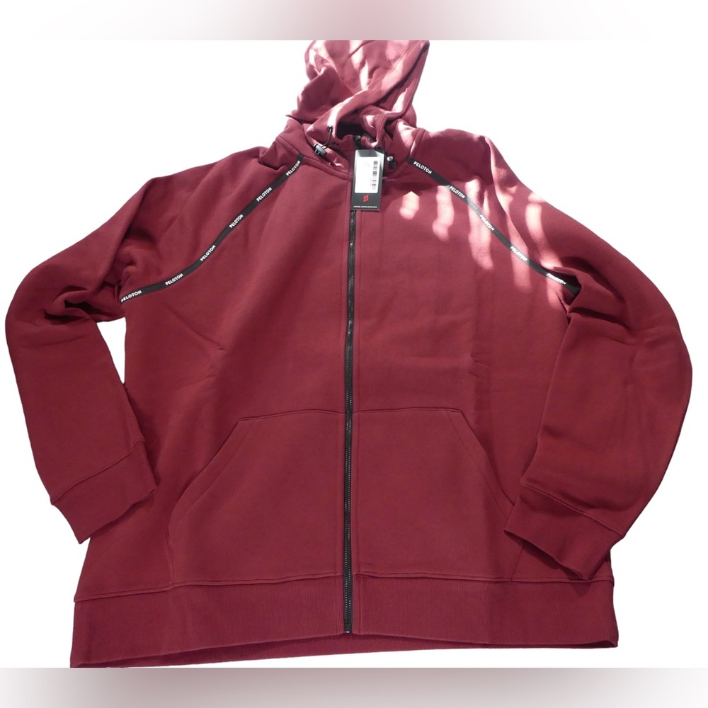 Peloton Men’s XL Sweatshirt Unisex Cozy Fleece Full Zip Hoodie